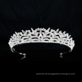 Casamento de prata Cristal strass coroa casamento noiva Ballet Tiara capacete para concurso